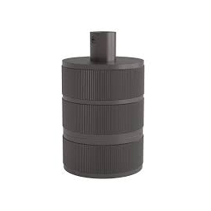 Calex 940424  Matt Pearl Black Aluminium Pendant Lamp Holder 3 Rings Model