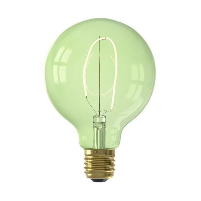 Calex NORA LED Globe G95 240V 4W 130lm E27, Emerald Green 2200K dimmable