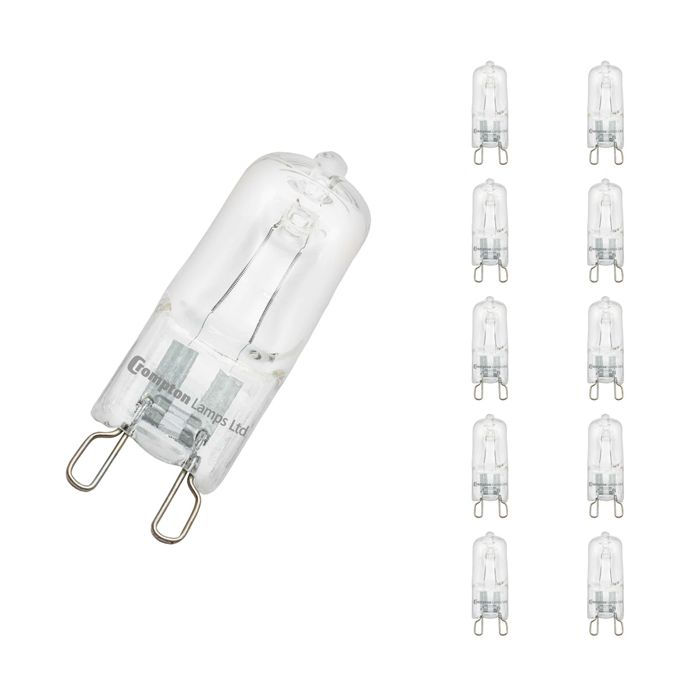 Crompton 33W 240V G9 Clear Halopin - 10 PACK