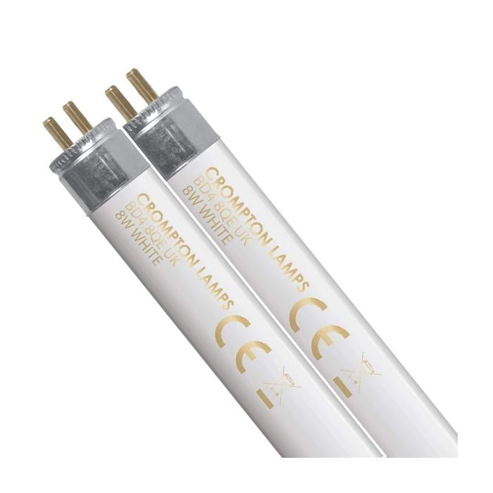 Crompton 8W Fluorescent T5 Mini Tube 525mm 3500K 2 Pack 
