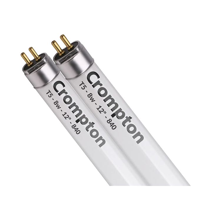 Crompton 8W Fluorescent T5 Mini Tube 525mm 4000K 2 Pack