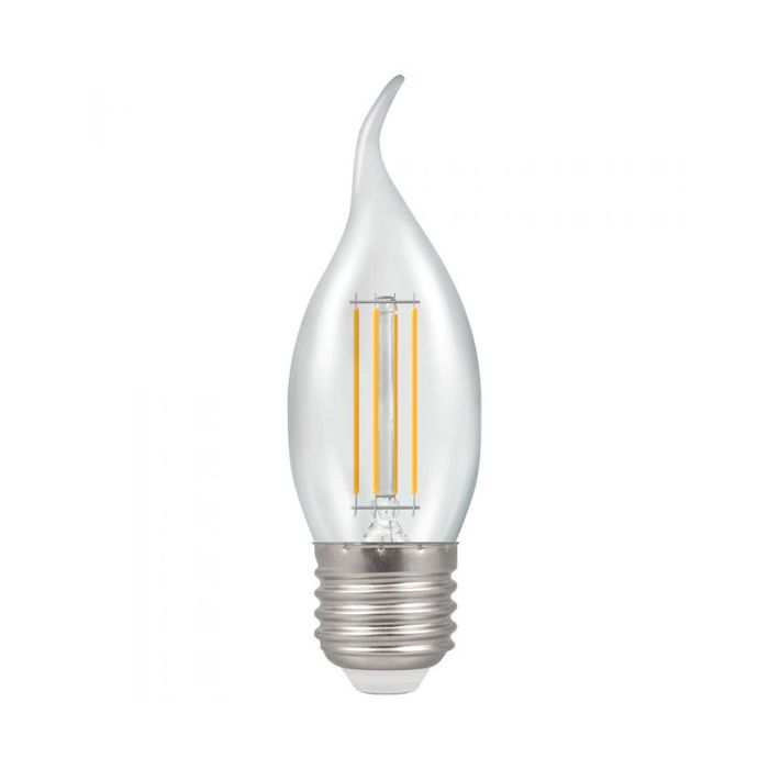 Crompton 5W ES Dimmable LED Candle Filament Clear Bent Tip