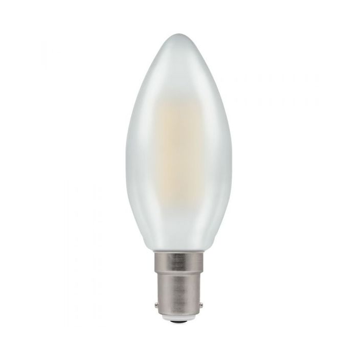 Crompton 7185 LED Candle Filament Pearl 5W 2700K SBC - B15d