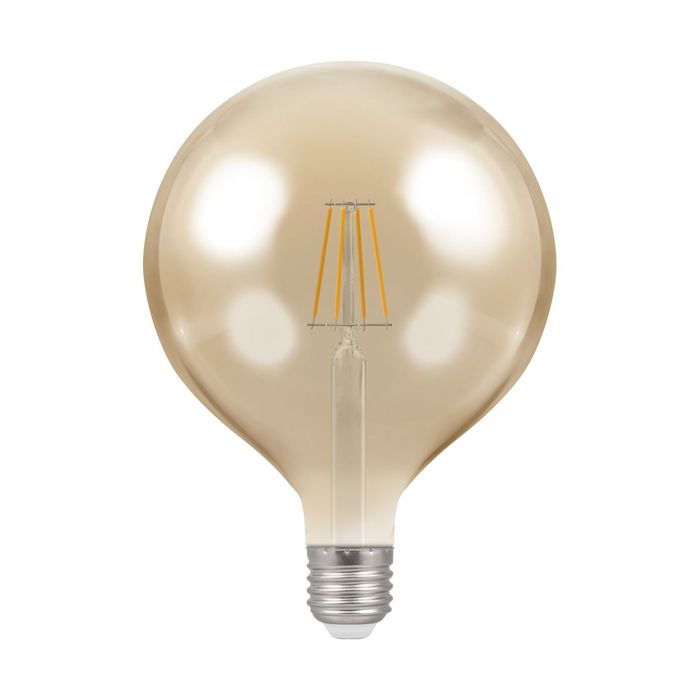 Crompton 7.5W Dimmable LED Filament 125mm Globe 2200k ES-E27