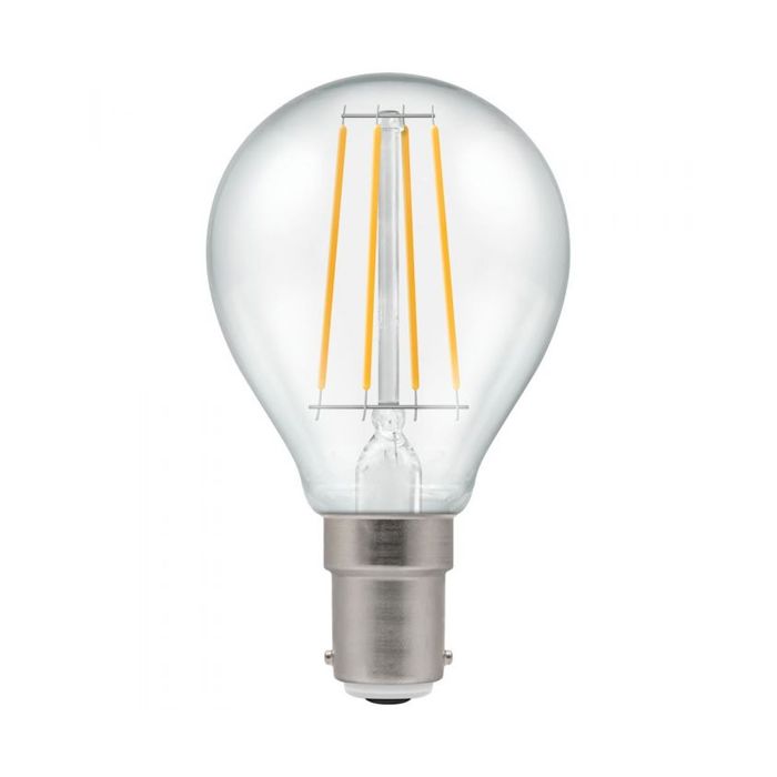 Crompton LED Filament Round Golfball 5W (40W) 2700K SBC Dimmable