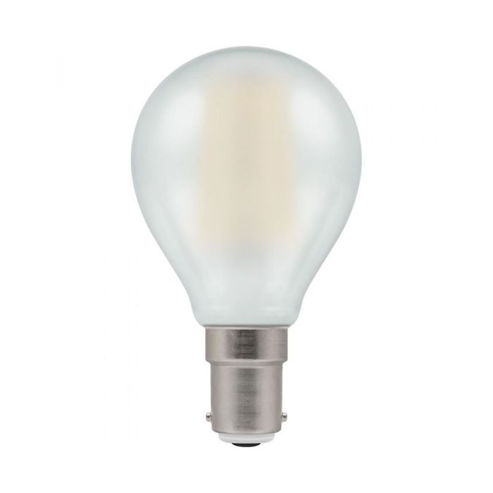 Crompton 7260 LED Round Filament Pearl 5W 2700K SBC - B15d
