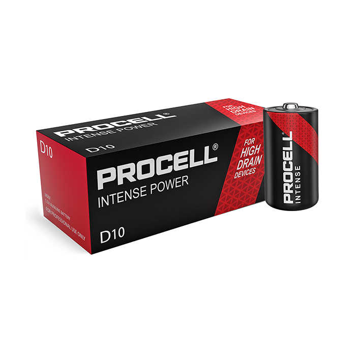 Duracell Procell Intense D MN1300 LR20 Batteries (PACK OF 10) 