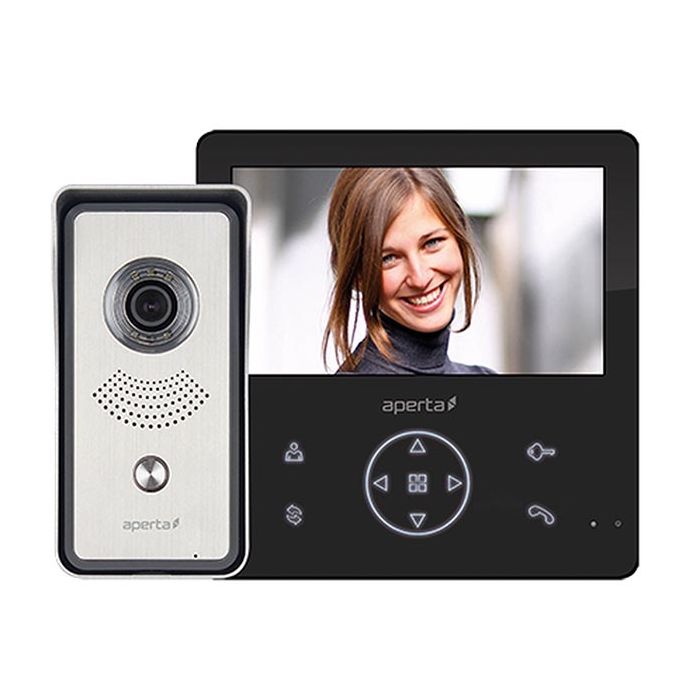 ESP Aperta Colour Video Door Entry System - c/w Black Monitor