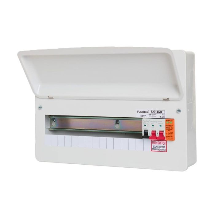 FuseBox 14 Way 100A Main Switch Consumer Unit with T2 SPD