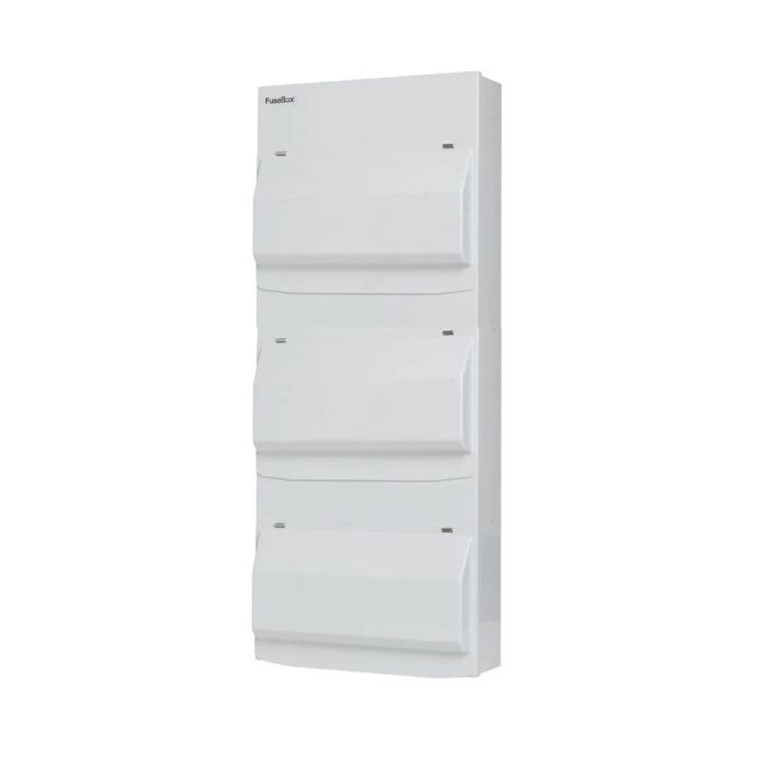 FuseBox 48 Way Triple Bank Consumber Unit Enclosure only