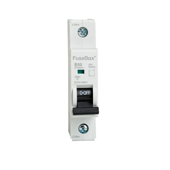 FuseBox 50A 1 Pole B Curve MCB