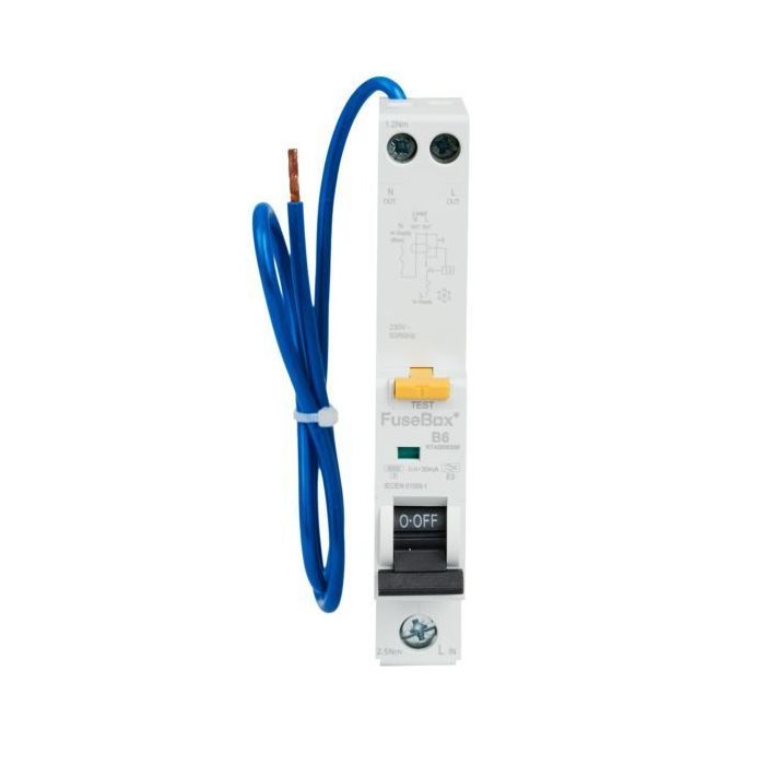 FuseBox 6A B Curve Type A RCBO