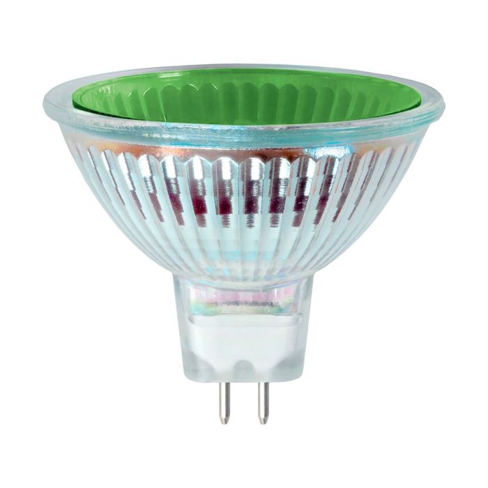 Green 50W Halogen MR16 12V 50mm GU5.3