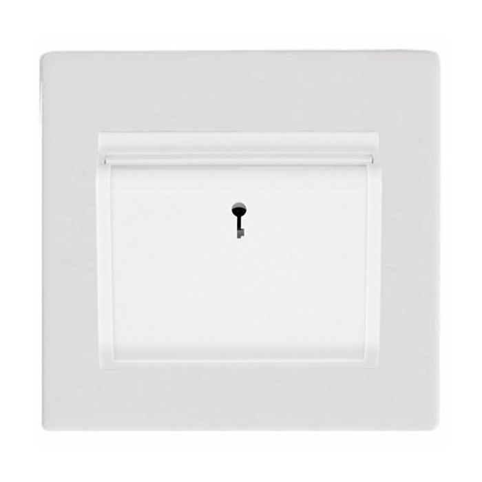 Hamilton Hartland CFX Gloss White Hotel Key Card Switch White Trim and White Insert