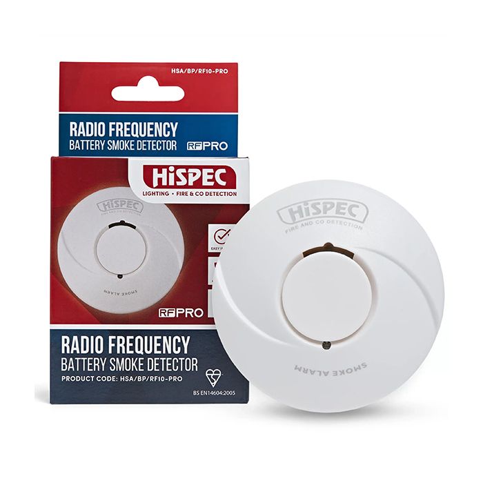 HiSPEC RF Smoke Detector powered by a 10 year Sealed Lithium Battery