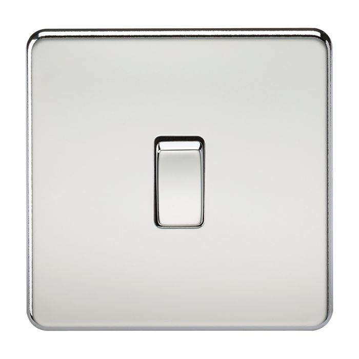MLA Screwless 10AX 1G 2-Way Switch - Polished Chrome
