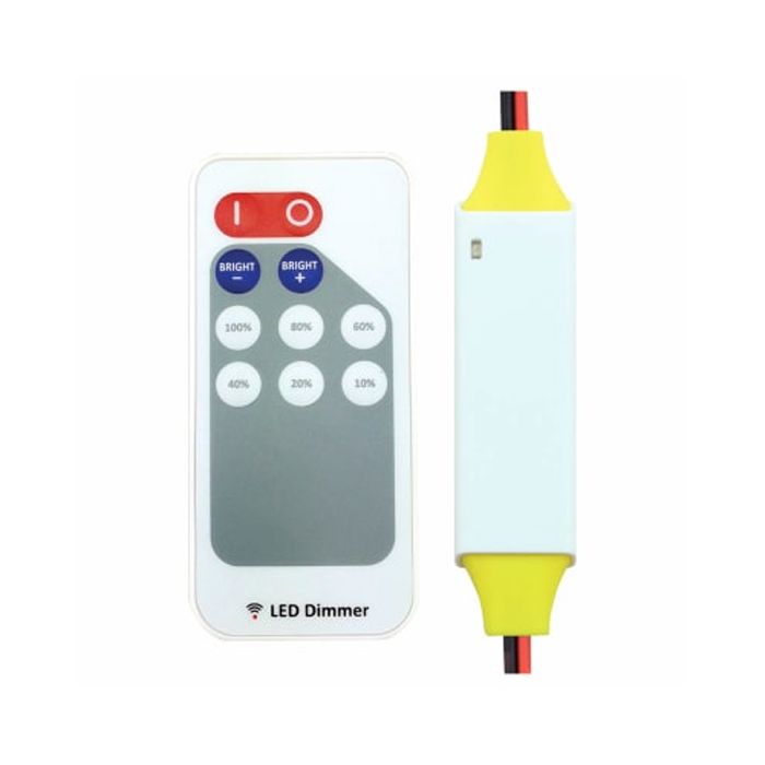 Integral LED ILRC005 RF Wireless Single Colour Button Remote Control and Receiver 