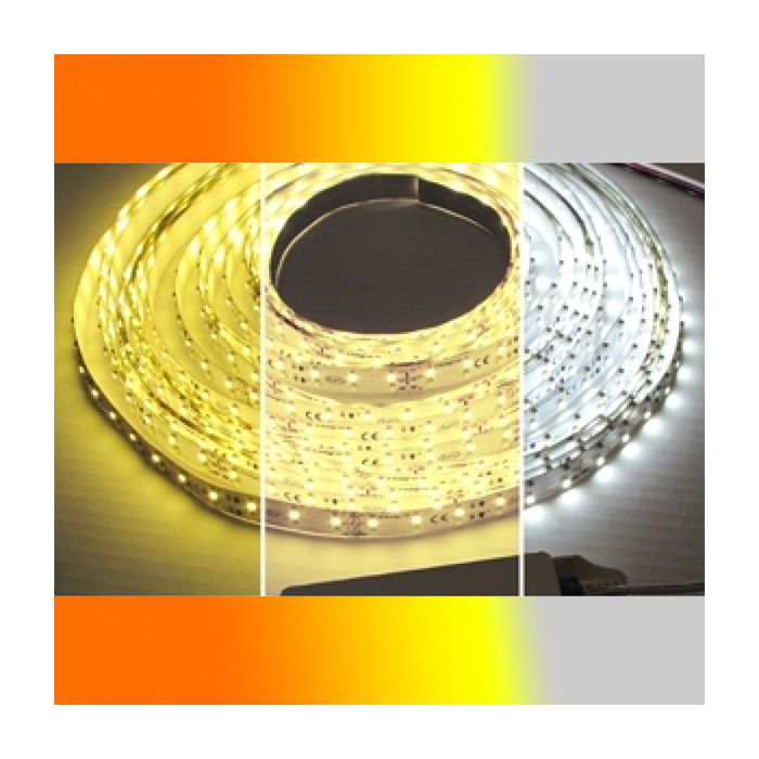 Integral IP20 24V LED Warm-to-Cool Strip 5m x 10mm 9.6W/m