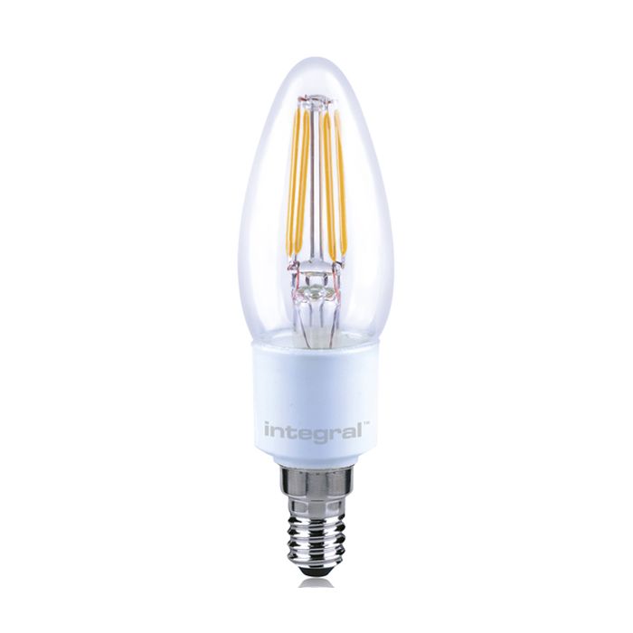 Integral LED 4.5W Candle SES (E14) 3000K Clear Finish