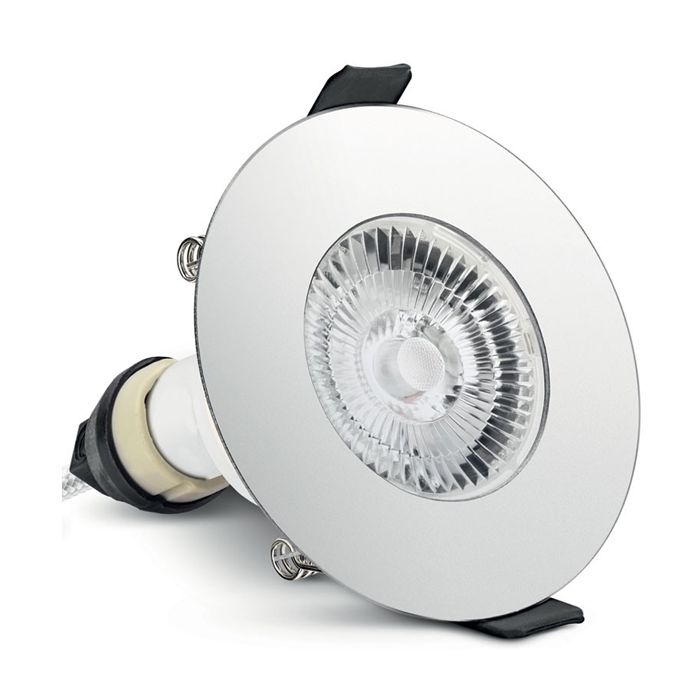 Integral Evofire Polished Chrome Round Fire-Rated Downlight with GU10 Holder