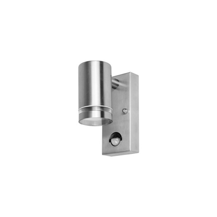 Integral Outdoor Stainless Steel Down Wall Light PIR IP54 1 X GU10 Steel