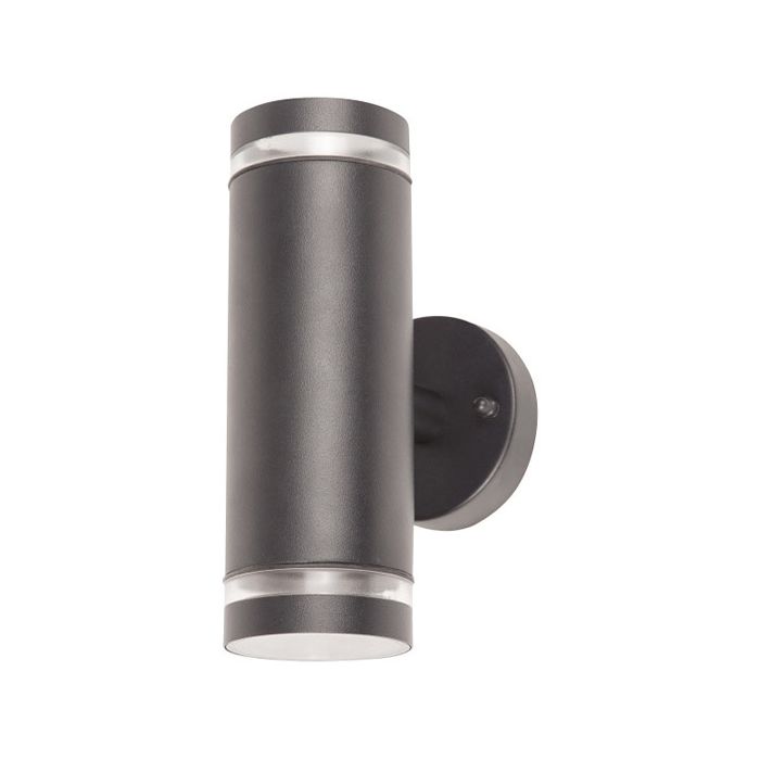 Integral Outdoor Up And Down Wall Light Anthracite Grey