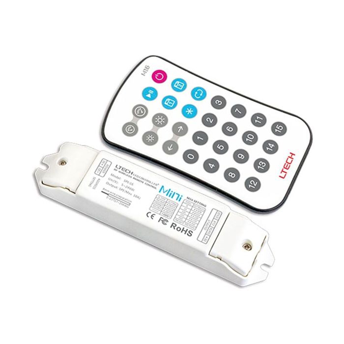 Integral LED ILRC023 SPI Remote Control and Receiver for RGB Pixel LED Strip (up to 1020 pixels)