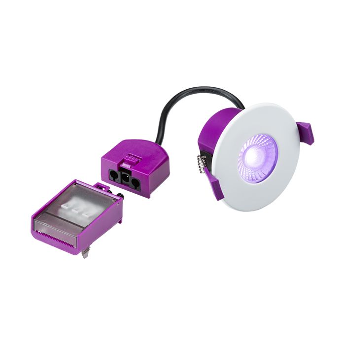 Knightsbridge SpektroLED Evo IP65 8W Fire-Rated Smart Downlight