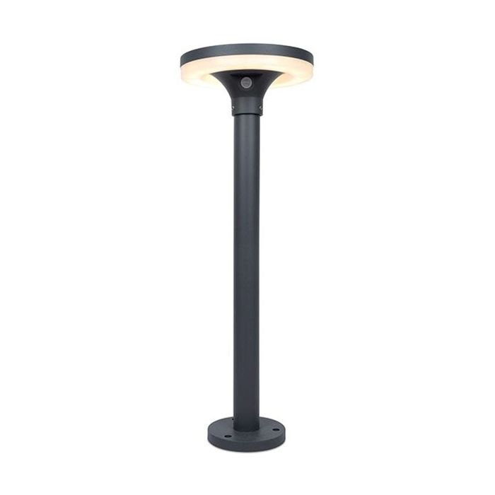 Kosnic Medium Grey Tarkine 4000K LED Solar Powered Aluminium Outdoor Bollard