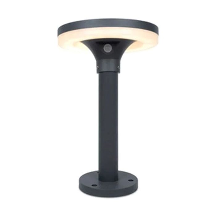 Kosnic Small Grey Tarkine 4000K LED Solar Powered Aluminium Outdoor Bollard