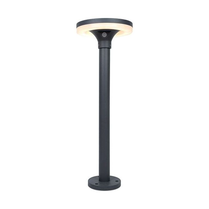 Kosnic Tall Grey Tarkine 4000K LED Solar Powered Aluminium Outdoor Bollard