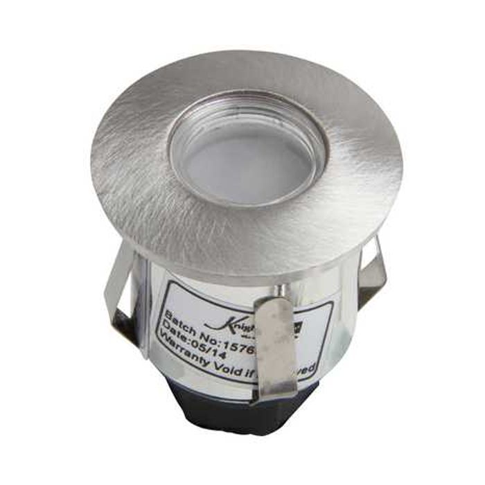 MLA Knightsbridge 230V IP65 0.6W LED White Mini Ground Light comes with Three Interchangeable Heads