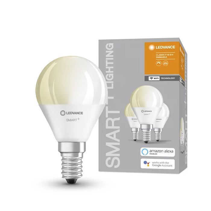 Ledvance 4.9W Smart Wi-Fi LED Golf Ball 2700K 3 Pack 