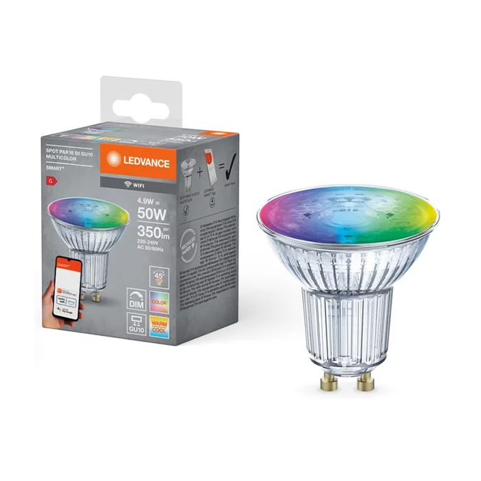 Ledvance 4.9W Smart Wi-Fi RGBW LED GU10 Spot