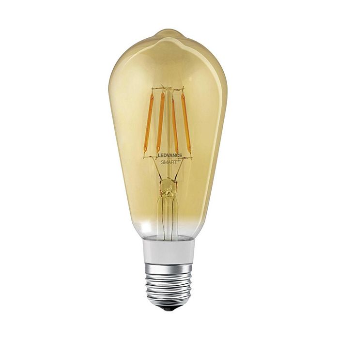 Ledvance Smart+ Bluetooth 5.5W Filament ST64 Amber Gold Dim E27 600lm 220-240V