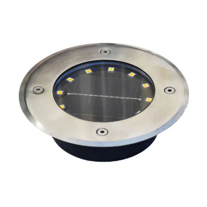 Lumena 6000K Soldial 3W LED Solar In-ground Light Stainless Steel