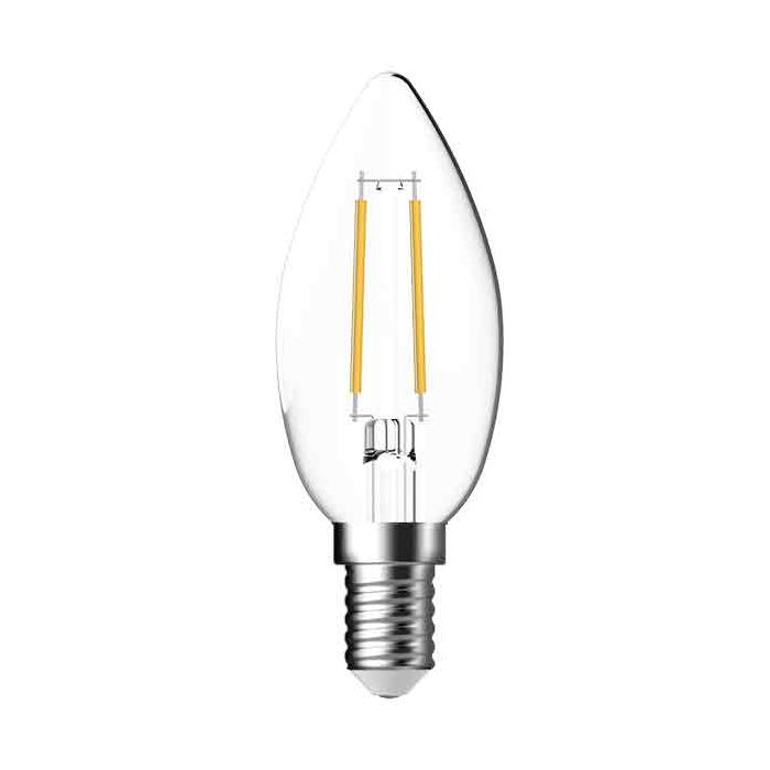 Megaman LED E14 Clear Filament Candle 4W Warm White