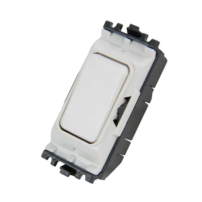 MK K4881White 10A Single Pole 2 Way Grid Switch
