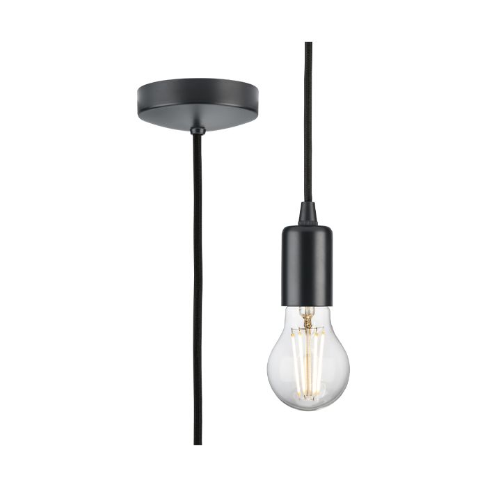 MLA Knightsbridge 1.8M E27 Contemporary Pendant Set  Anthracite