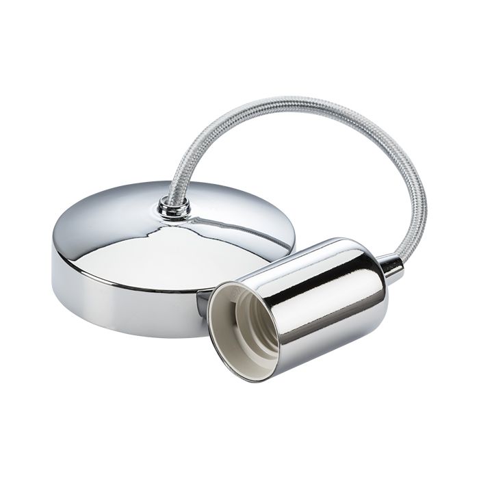 MLA Knightsbridge 6 Inch E27 Contemporary Pendant Set  Polished Chrome