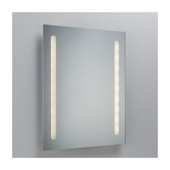 MLA-Knightsbridge Battery Operated LED Mirror with Frosted Panels 