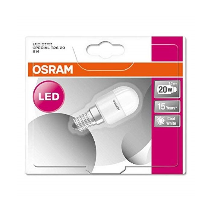 OSRAM LED Star 2.3W Appliance E14 Bulb 6500K Daylight