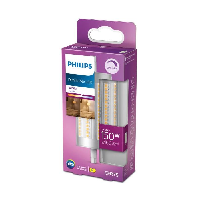 Philips LED R7 17.5W-150W Dim 3000K