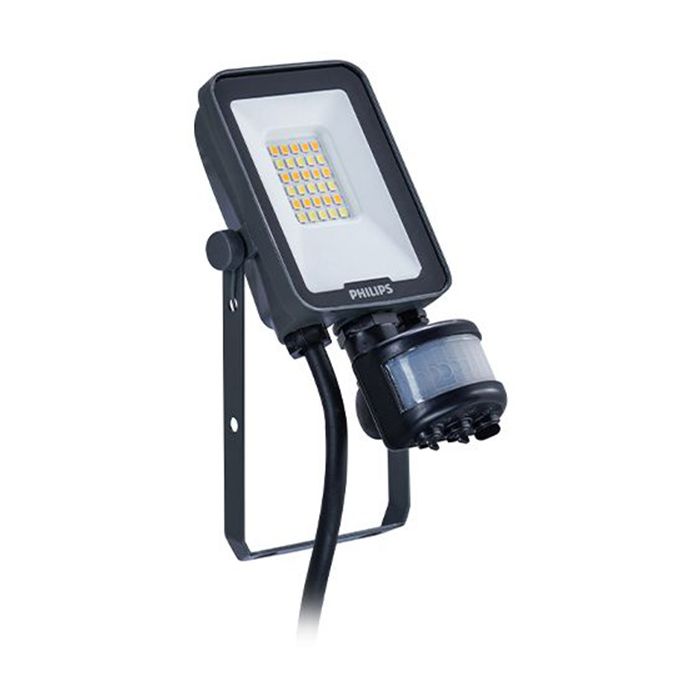 Philips Ledinaire 10W Symmetrical LED Floodlight CCT Selectable with PIR