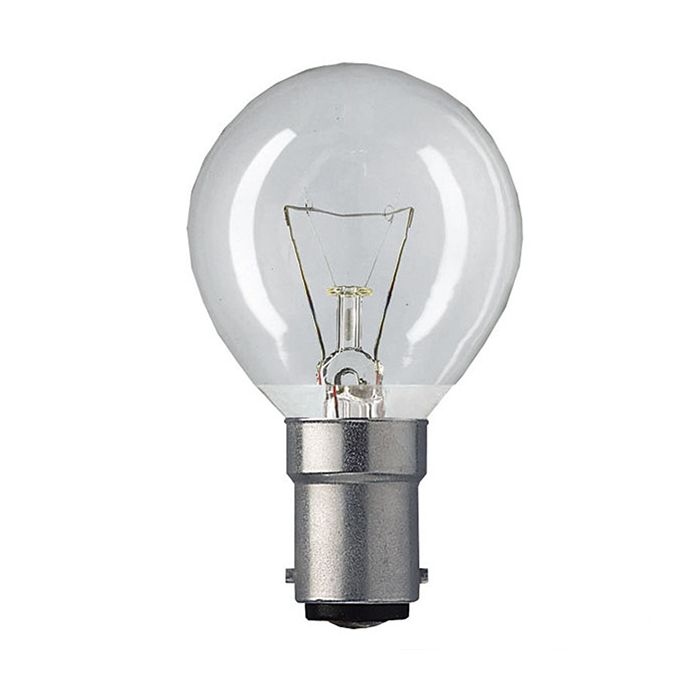 Polaris 40W Incandescent SBC Clear Golf Ball Bulb 10 Pack