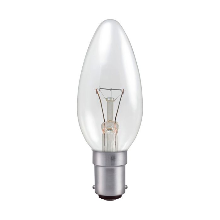 Professional 40W SBC Clear Candle 35mm