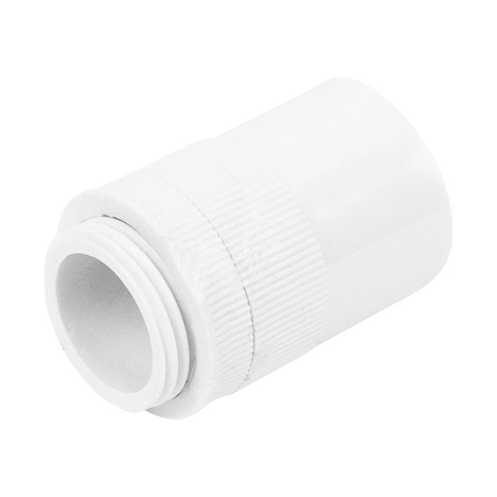 PVC Conduit Male Adaptor - 20mm White 