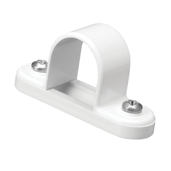 PVC Conduit Space Bar Saddle - 20mm White 