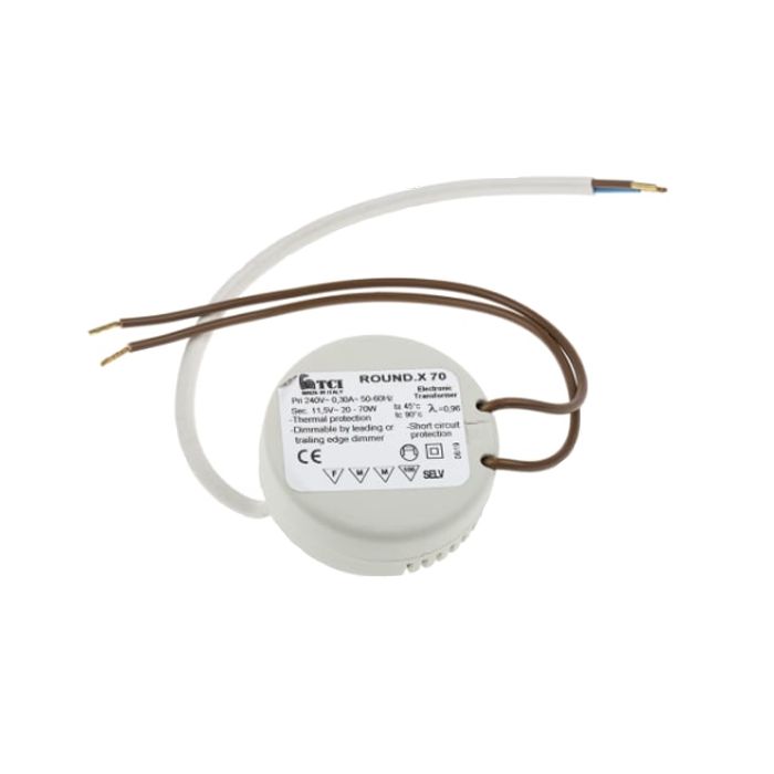 Round Electronic Transformer 20-70VA 12v 