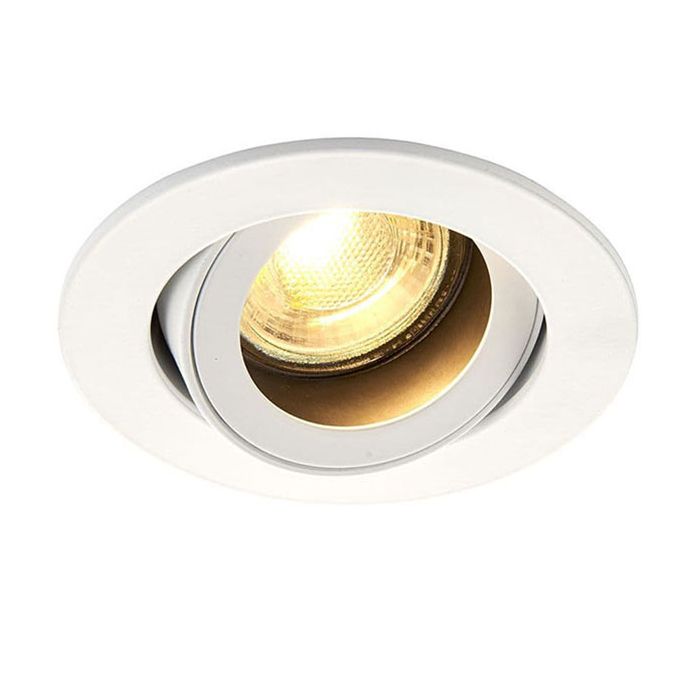 Saxby 81739 Tiltable Matt White Downlight
